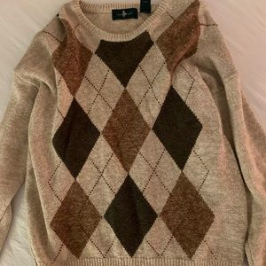 COOL argyle sweater!